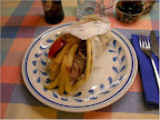 Pita con souvlaki