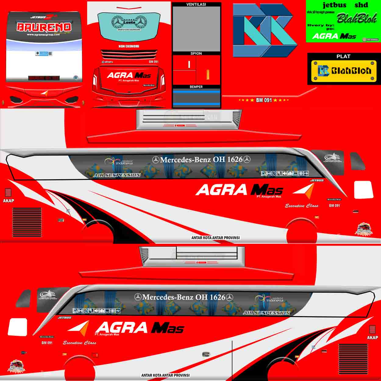 download livery bus agra mas