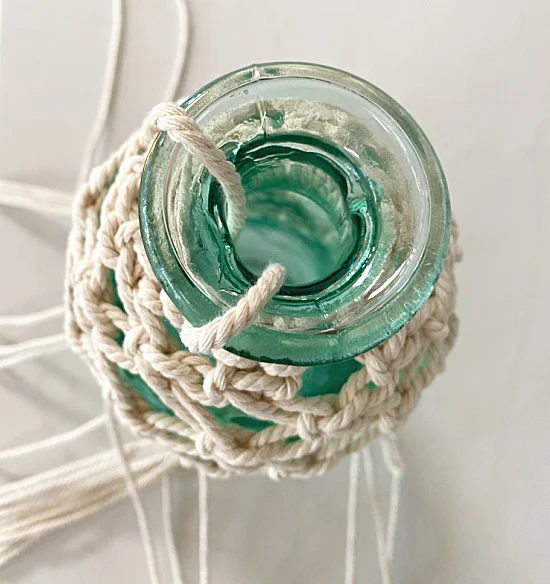 bottle with string inside