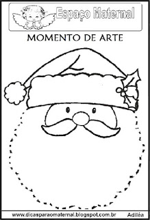 Desenho do Papai Noel colorir