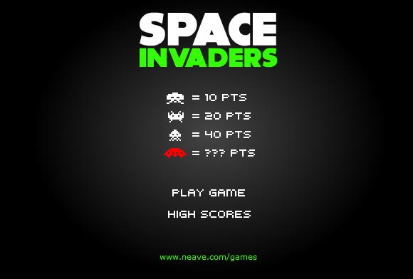 space invaders game. here#39;s a Space Invader