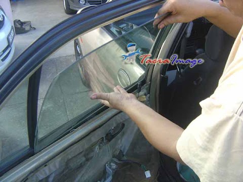 tukar getah cermin kereta
