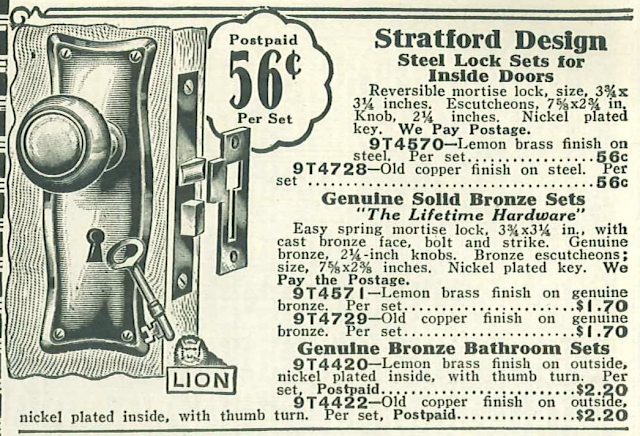 Sears Stratford hardware 1929 catalog