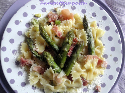 Pasta agli asparagi e speck - Primo piatto con gli asparagi