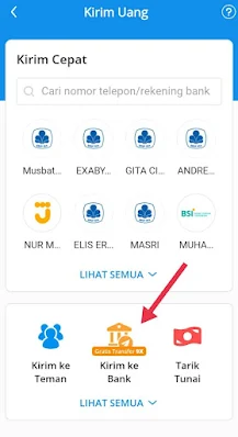 Cara kirim uang dari DANA ke BSI