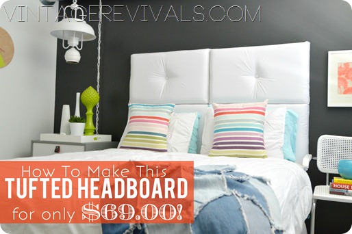 How To Make A Modern Tufted Headboard