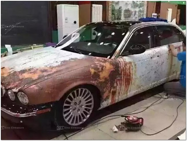 auto car wrap rusty