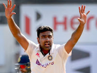 Indian Cricketer Ravichandran Ashwin become the first bowler to dismiss 200 Left-Handers in Tests Cricket.