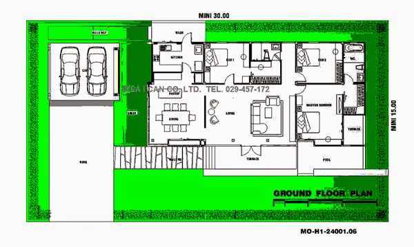 single story house  plans  Modern Style Living area 240 sq 