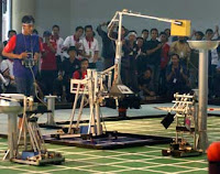 Robot JUMP-BE saat berlaga di KRI