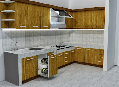 Membuat Meja  Dapur  Cor  Kitchen Set Bandung