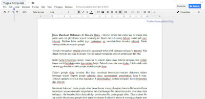 Cara Menggunakan Google Docs