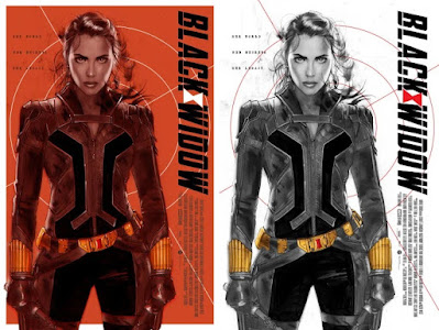 San Diego Comic-Con 2022 Exclusive Black Widow Screen Print by Tula Lotay x Mondo x Marvel Comics