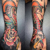 Traditional Half Sleeve Forearm Tattoos For Men