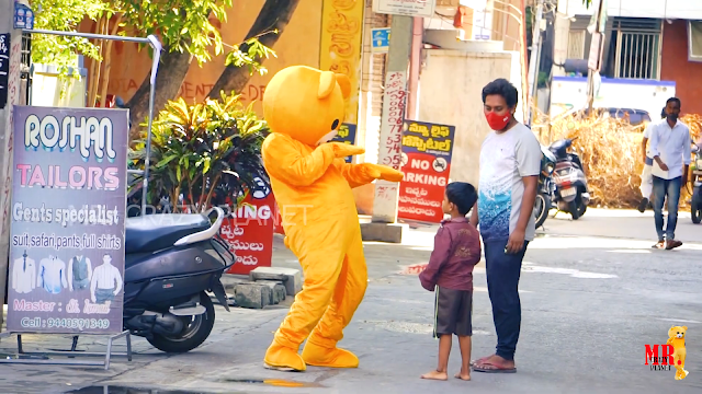 Dancing Funny Teddy Bear On public || public Funny Teddy Bear in Dancing || Funny Chirala ||#MRCP