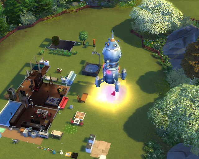 The sims 4 | House Rocket Launch