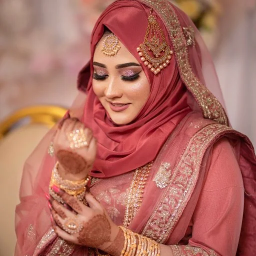 ইসলামিক বিয়ের সাজ মেয়েদের -ইসলামিক বিয়ের ছবি - ইসলামিক স্বামী স্ত্রীর ছবি - ছেলেদের ও মেয়েদের ইসলামিক বিয়ের সাজ - islamic biyer pic - Ajkeridea.com - Image no 1