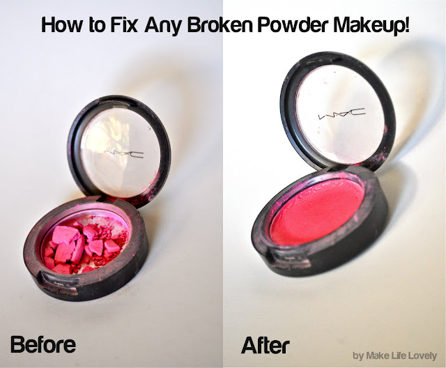 broken makeup and fixed makeup side by side