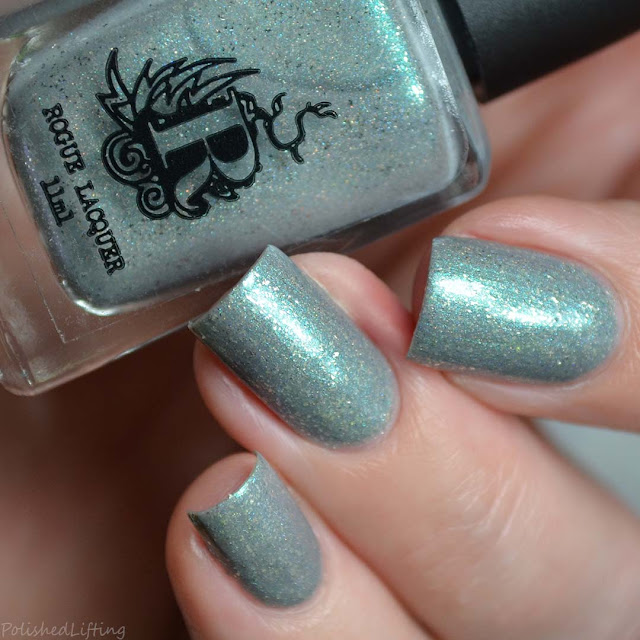 blue gray nail polish