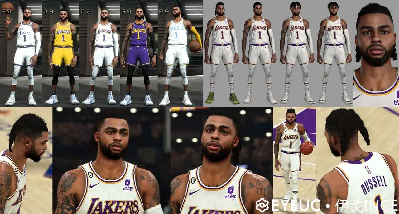 NBA 2K23 D´Angelo Russell Cyberface