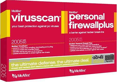 McAfee VirusScan 2005 9.0 and Firewall 2005 6.0 Bundle