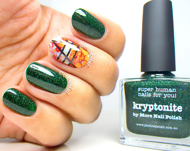 piCture pOlish Kryptonite and ThumbUp Roco Nail Wraps