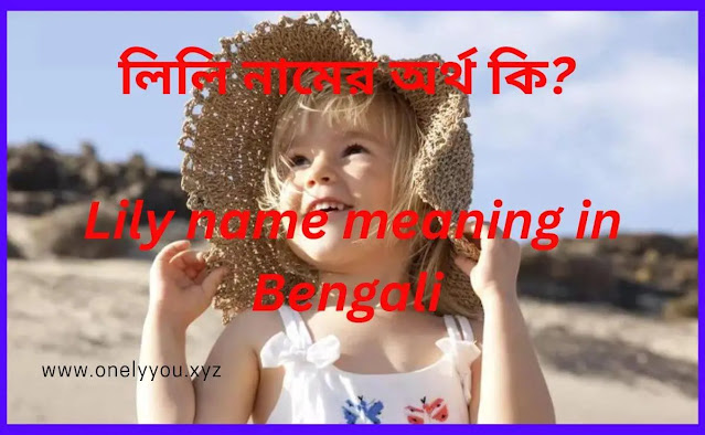 লিলি নামের অর্থ কি? Lily name meaning in Bengali