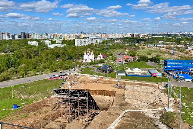 вид с горнолыжного склона «Ново-Переделкино»