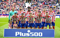 CLUB ATLÉTICO DE MADRID. Temporada 2019-20. Jan Oblak, Felipe, Thomas, Mario Hermoso, Héctor Herrera, Álvaro Morata. Vitolo, Ángel Correa, Kieran Trippier, Koke y Saúl. CLUB ATLÉTICO DE MADRID 3 R. C. D. ESPANYOL DE BARCELONA 1 Domingo 10/11/2019, 16:00 horas. Campeonato de Liga de 1ª División, jornada 13. Madrid, estadio Wanda-Metropolitano: 53.069 espectadores. GOLES: ⚽0-1: 38’, Sergi Darder. ⚽1-1: 45+1’, Ángel Correa. ⚽2-1: 58’, Álvaro Morata. ⚽3-1: 90+1’, Koke.