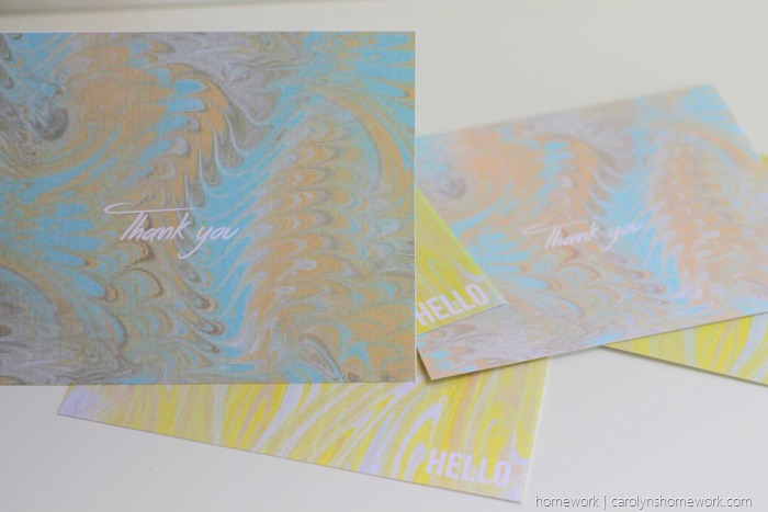 Printable Marbled Greeting Cards via homework  (3)