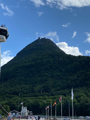 Nesaksla mountain in Åndalsnes, Norway