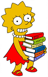 Resultado de imagen de los simpson estudiando