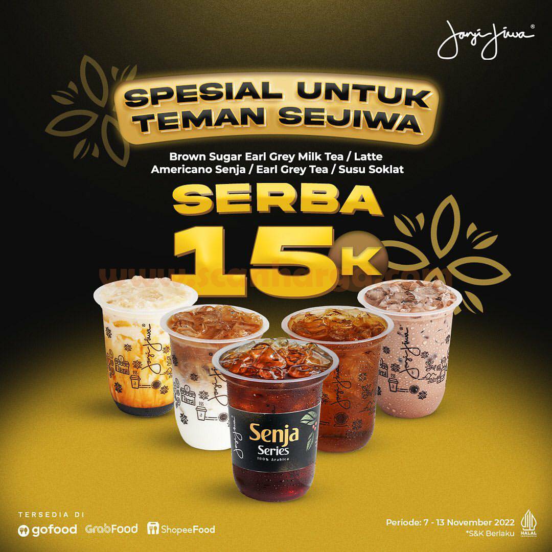 Promo KOPI JANJI JIWA Spesial Minuman SERBA 15K