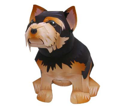 Yorkshire Terrier Papercraft