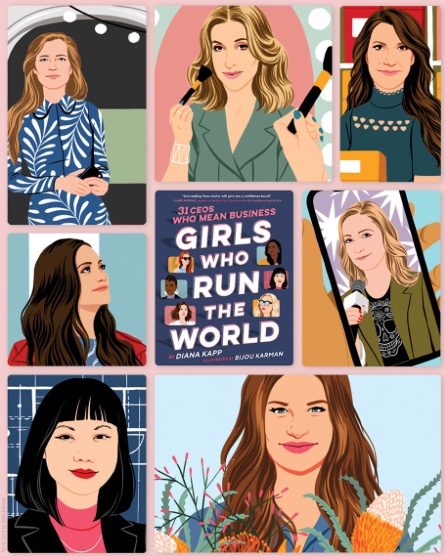Girls Who Run the World by Diana Kapp and Illustrated by Bijou Karman 