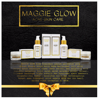 maggie glow acne 5 in 1 complete series bpom asli