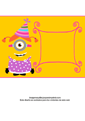 chica minion de cumpleaños 