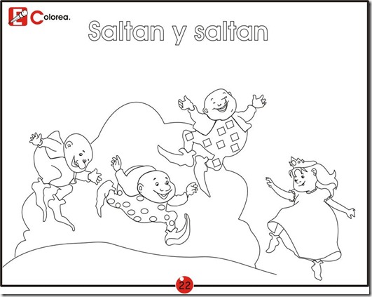 jump and jump, free coloring pages