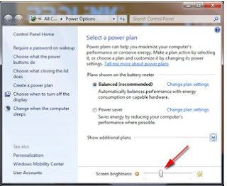 Cara Mudah Merdepukan Cahaya Layar Laptop Window 7