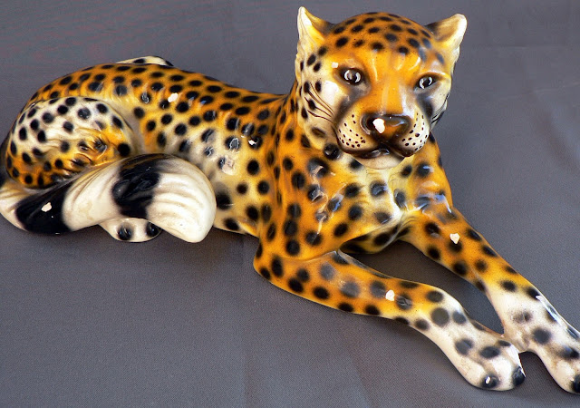 LEOPARDO DE CERÁMICA AÑOS 50