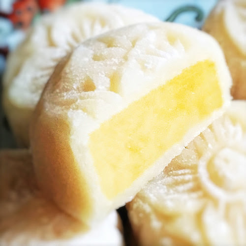 chinese, custard, how to wrap, mooncake, recipe, Snow Skin, ice skin, traditional, 冰皮, 奶皇, 月餅, 月餅製作, 月餅做法, 自製冰皮月餅 