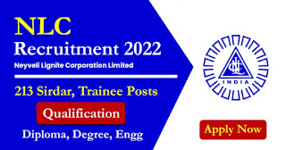 213 Posts - Neyveli Lignite Corporation Limited - NLC Recruitment 2023 - Last Date 16 January at Govt Exam Update