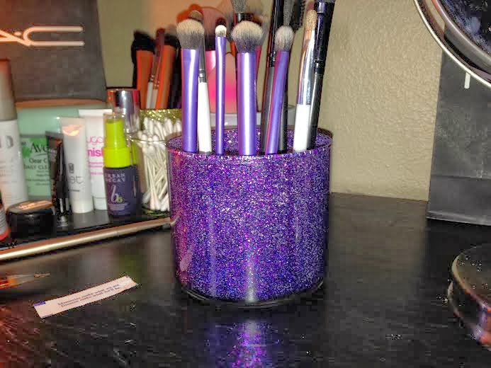 Beauty made easy.: DIY Galaxy Makeup Brush Holder