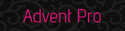 Advent Pro Font