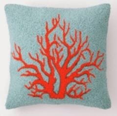 http://homebytheseashore.com/blue-and-coral-hook-pillows.html
