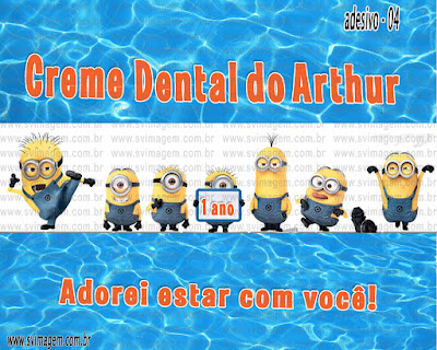 #svimagem #novidade #personalizado #minions #creme #dental