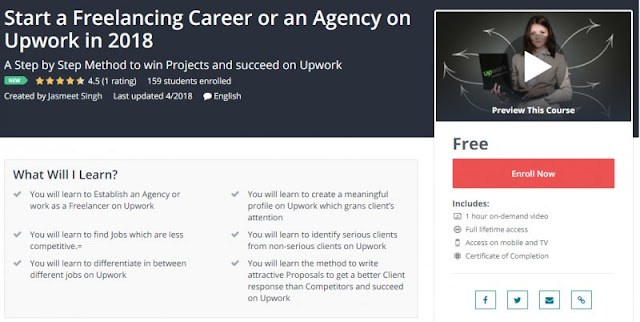 [100% Free] Start a Freelancing Career or an Agency on Upwork in 2018