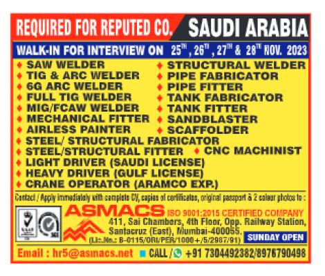 25 November 2023 - Assignment Abroad Times Gulf Jobs Paper