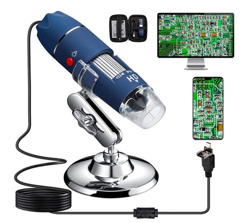 Bysameyee 40X to 1000X HD 2MP USB Microscope