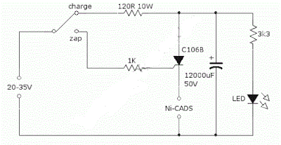 Zapper Refurbisher Ni-Cad Battery Circuit Diagram